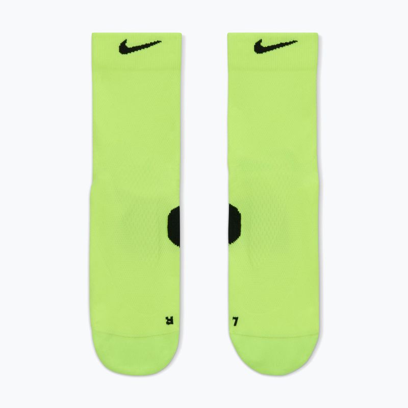 Socks Nike Running Midweight Micro Crew volt/black/black 2