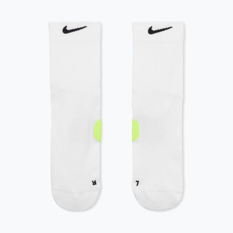 Socks Nike Running Midweight Micro Crew white/volt/black 2