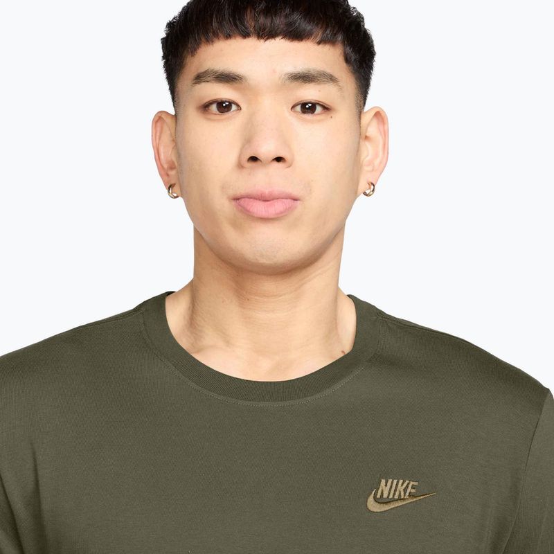 Men's T-shirt Nike Sportswear Club medium olive/parachute beige 3