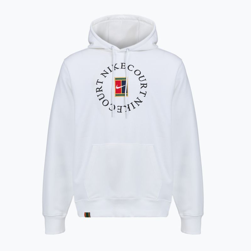 Men's tennis sweatshirt Nike Court Dri-Fit Heritage French Terry Hoodie white/black 7
