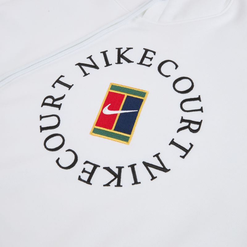 Men's tennis sweatshirt Nike Court Dri-Fit Heritage French Terry Hoodie white/black 9