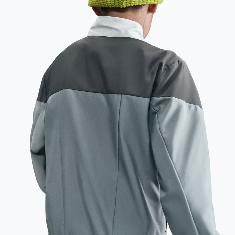 Children's tracksuit Nike Sportswear Woven smoke grey/light smoke grey/white 4