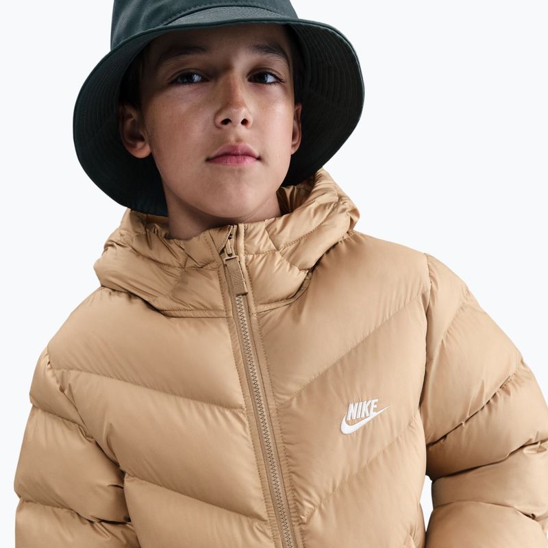 Children's insulated jacket Nike Sportswear All Day Play hemp/white 6