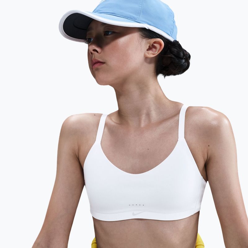 Girl's bra Nike Alate White/Light Smoke Grey 4