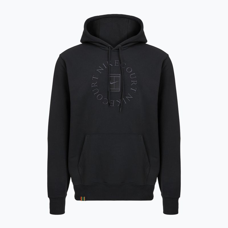 Men's tennis sweatshirt Nike Court Dri-Fit Heritage French Terry Hoodie black/anthracite 6