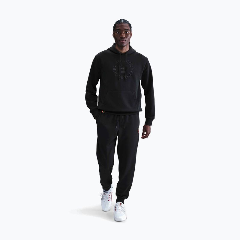 Men's tennis sweatshirt Nike Court Dri-Fit Heritage French Terry Hoodie black/anthracite 2