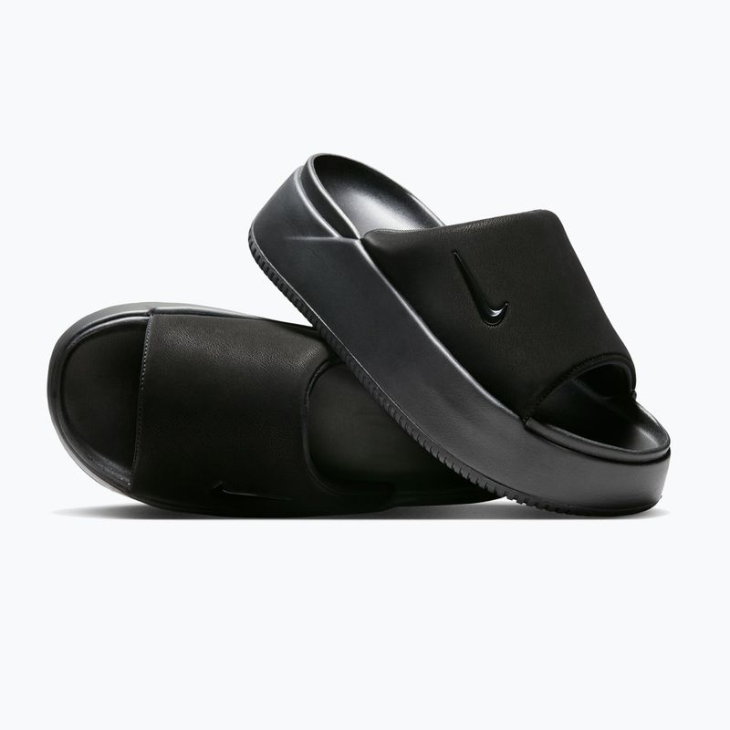 Womenʼs Nike Calm Elevation slides black/black 6