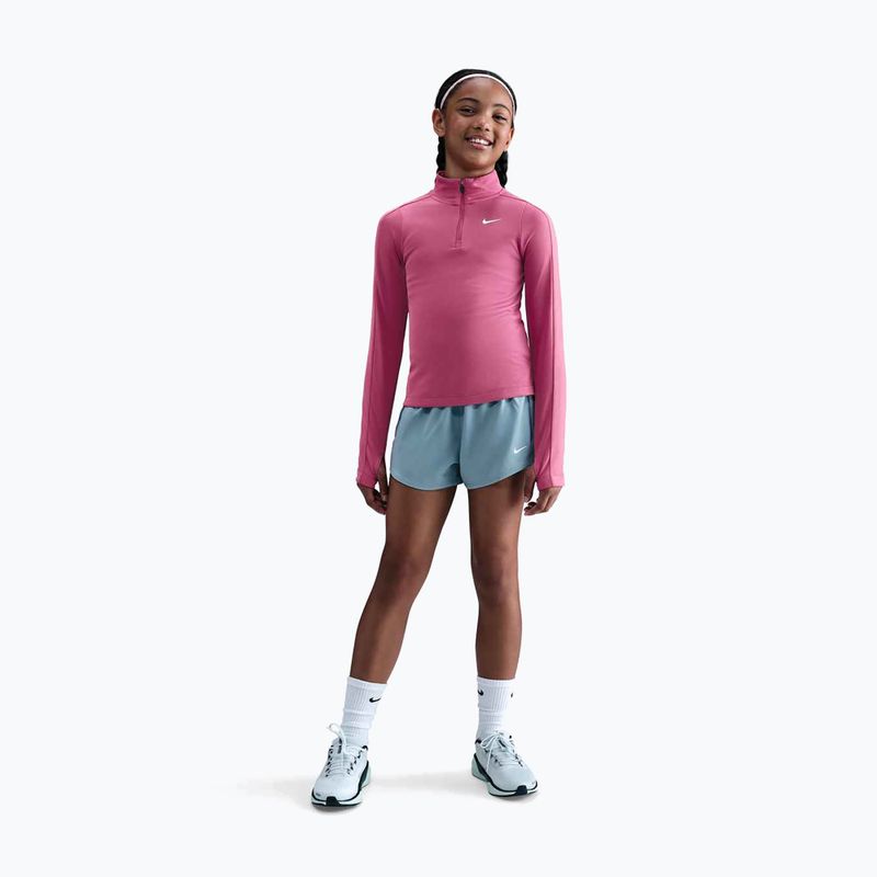 Children's training longsleeve Nike Dri-Fit 1/4 Zip sweet beet/white 2