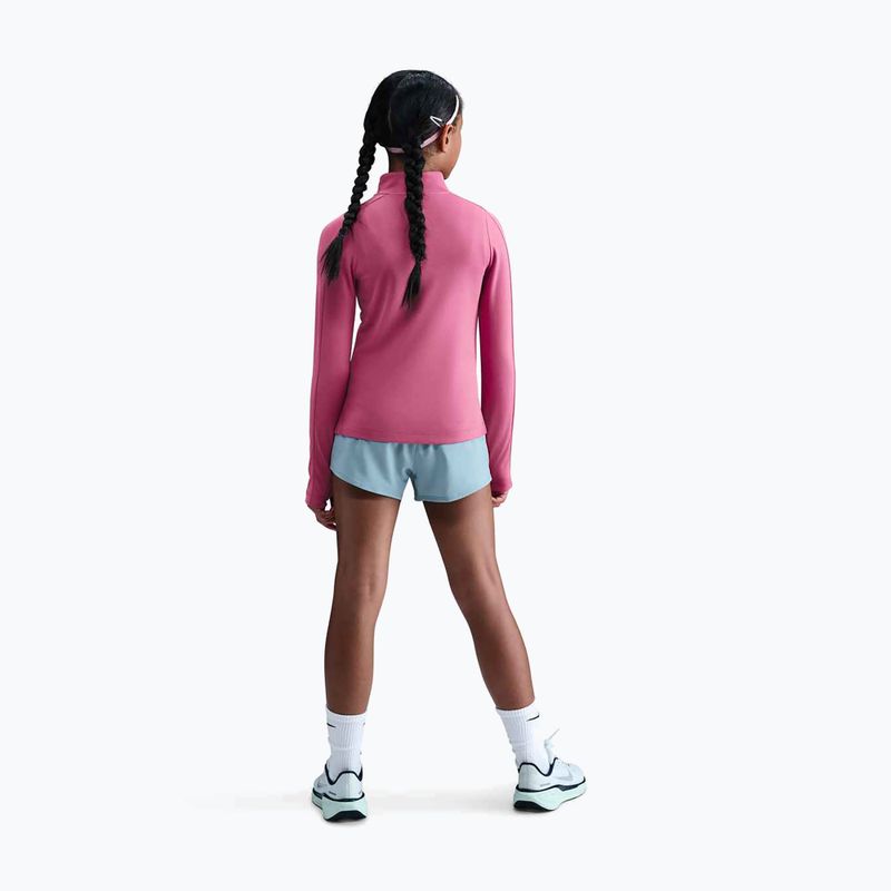 Children's training longsleeve Nike Dri-Fit 1/4 Zip sweet beet/white 3