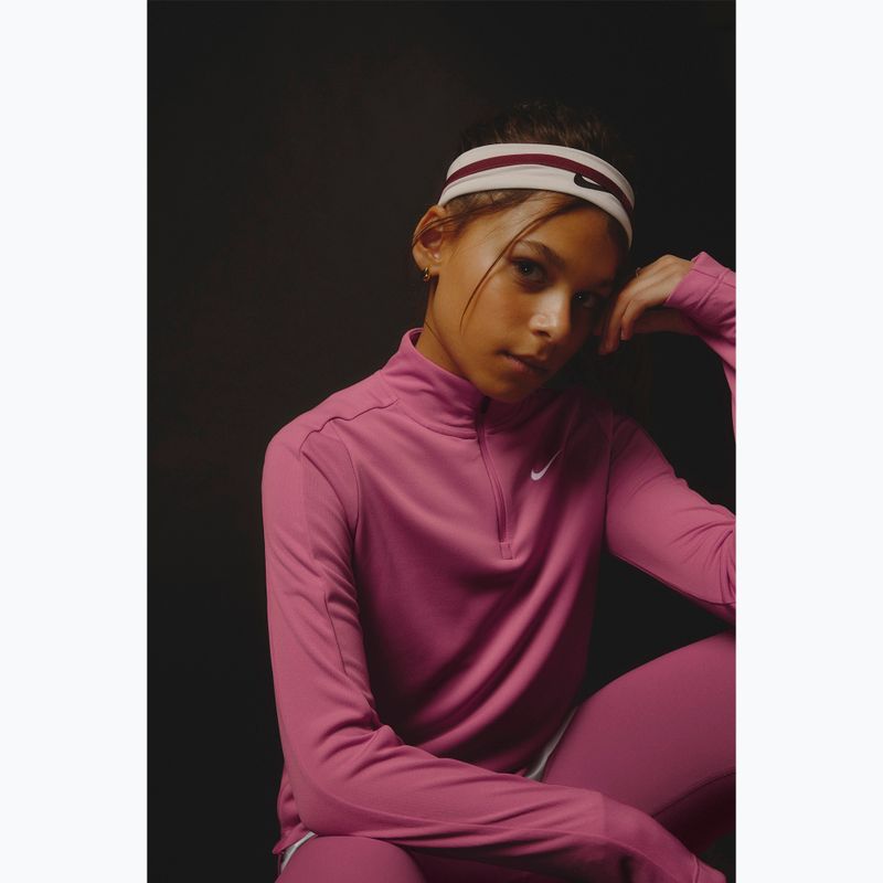 Children's training longsleeve Nike Dri-Fit 1/4 Zip sweet beet/white 7