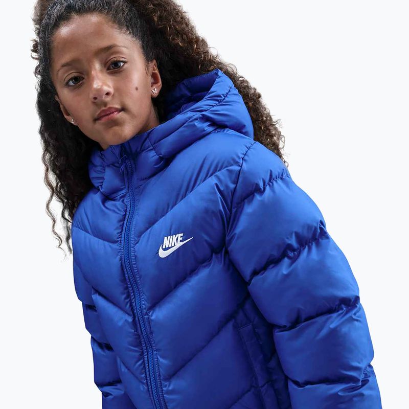Children's insulated jacket Nike Sportswear All Day Play game royal/white 3