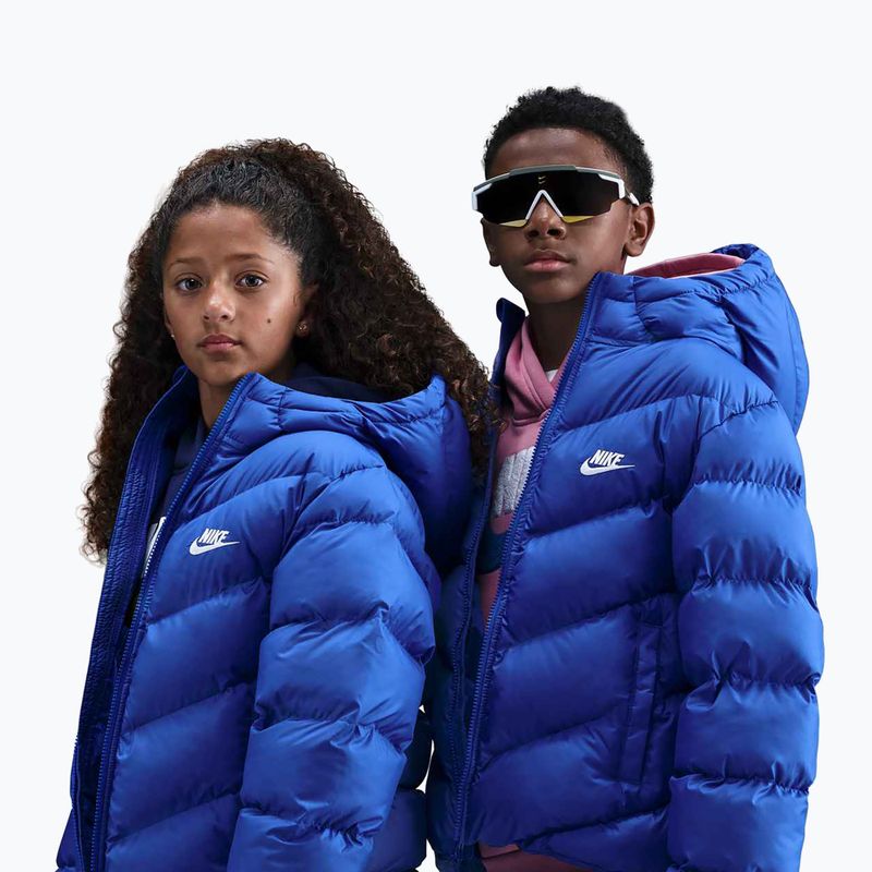 Children's insulated jacket Nike Sportswear All Day Play game royal/white 5