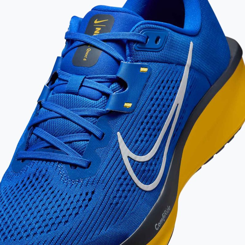 Men's Nike Quest 6 game royal / football grey / midnight navy running shoes 8