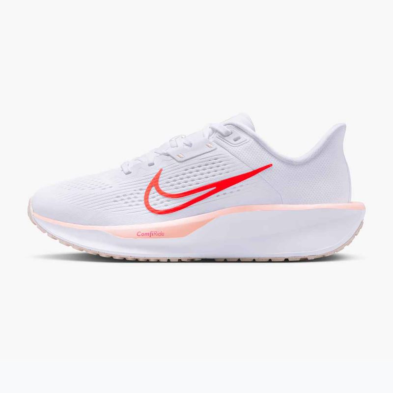 Nike Quest 6 women's running shoes white / bright crimson / washed coral 2