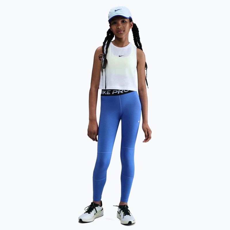 Children's leggings Nike Pro Dri-FIT comet blue/black/white 2