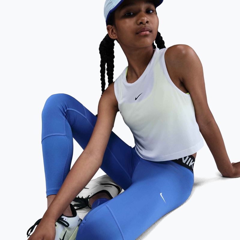 Children's leggings Nike Pro Dri-FIT comet blue/black/white 6