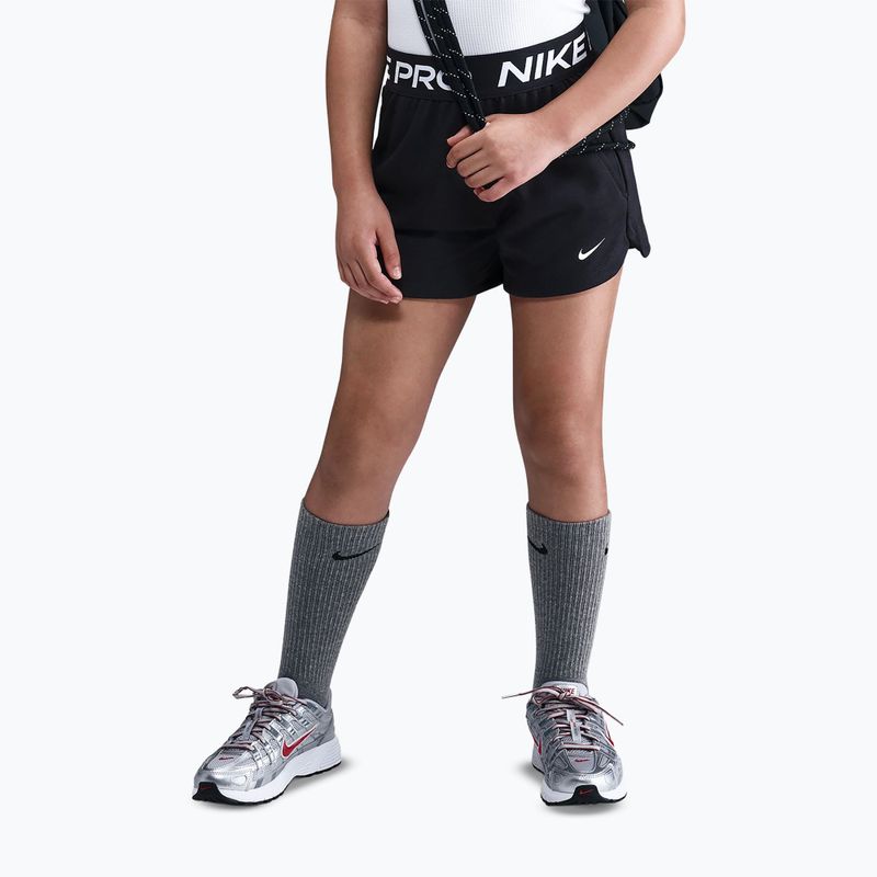 Children's shorts Nike Pro Fleece black/black/black/white