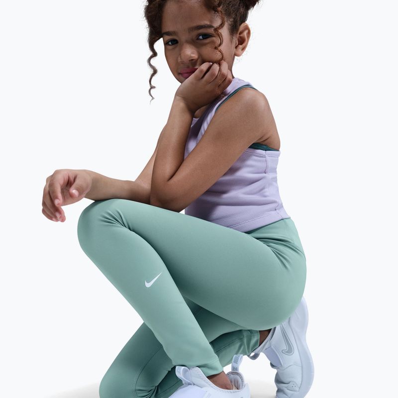 Children's leggings Nike One Dri-Fit High-Waisted cannon/white 8