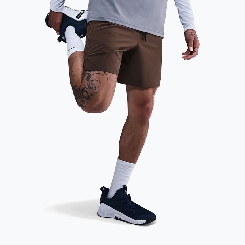 Men's training shorts Nike Unlimited baroque brown/black/baroque brown 7