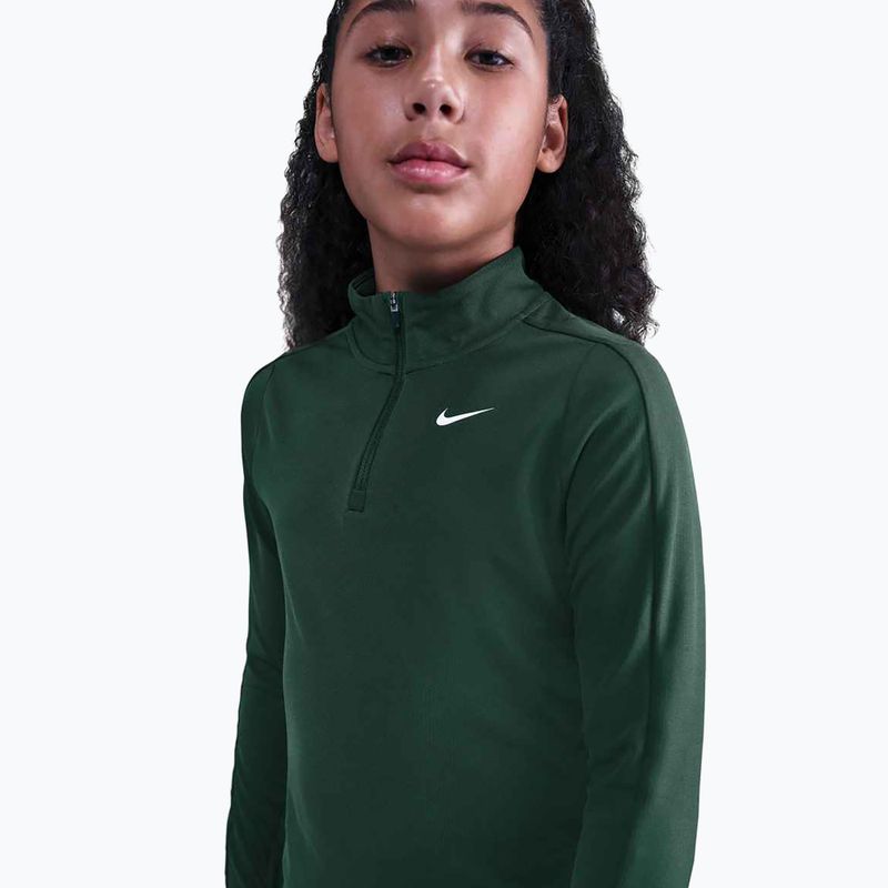 Children's training longsleeve Nike Dri-Fit 1/4 Zip fir/white 4