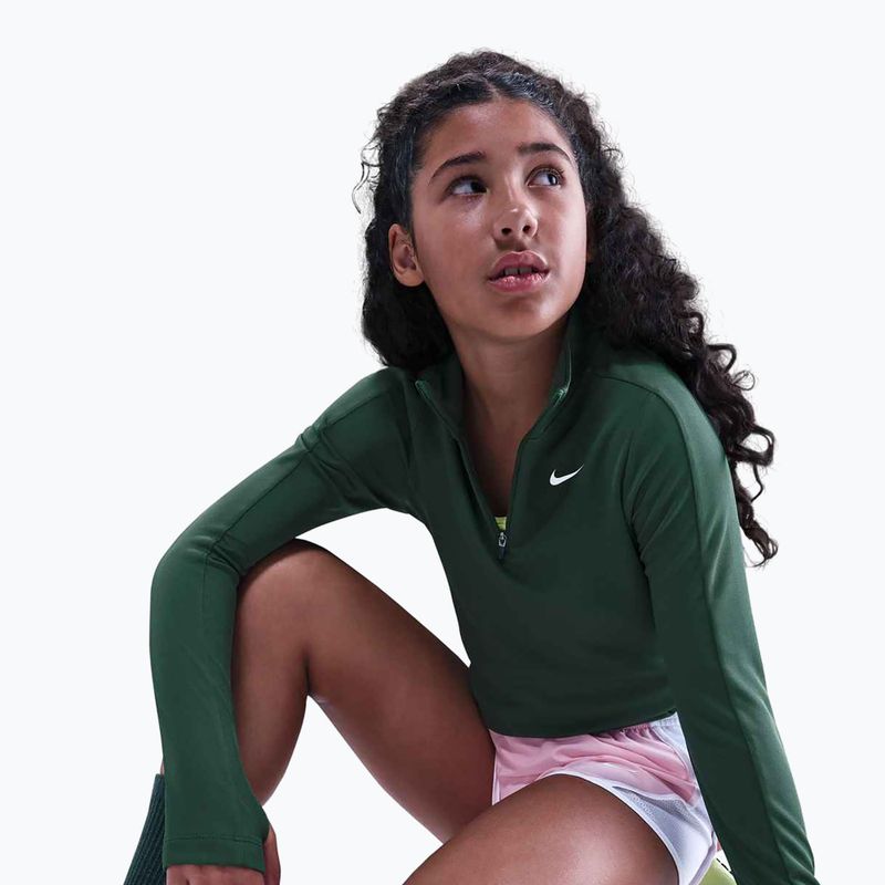 Children's training longsleeve Nike Dri-Fit 1/4 Zip fir/white 6