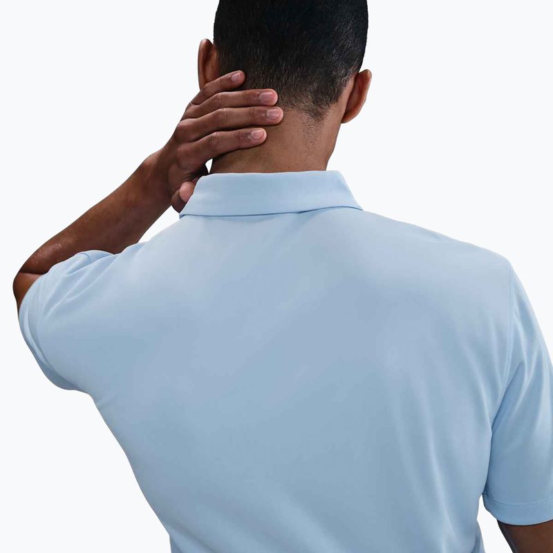 Men's tennis shirt Nike Court Dri-Fit Polo Solid celestine blue / black 4