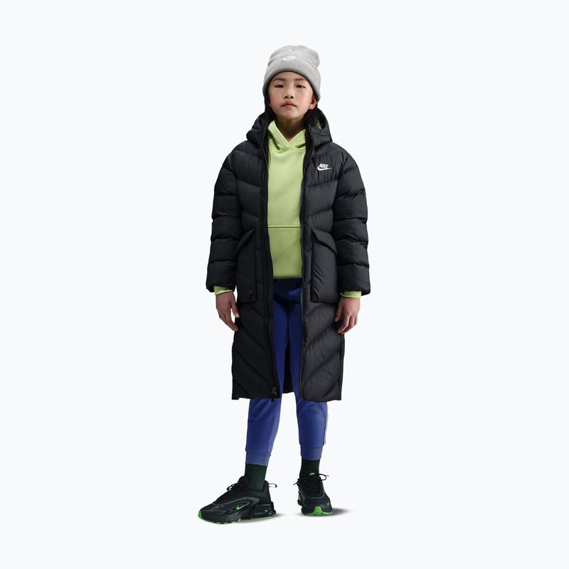 Kids' insulated coat Nike Sportswear All Day Play black/white 4