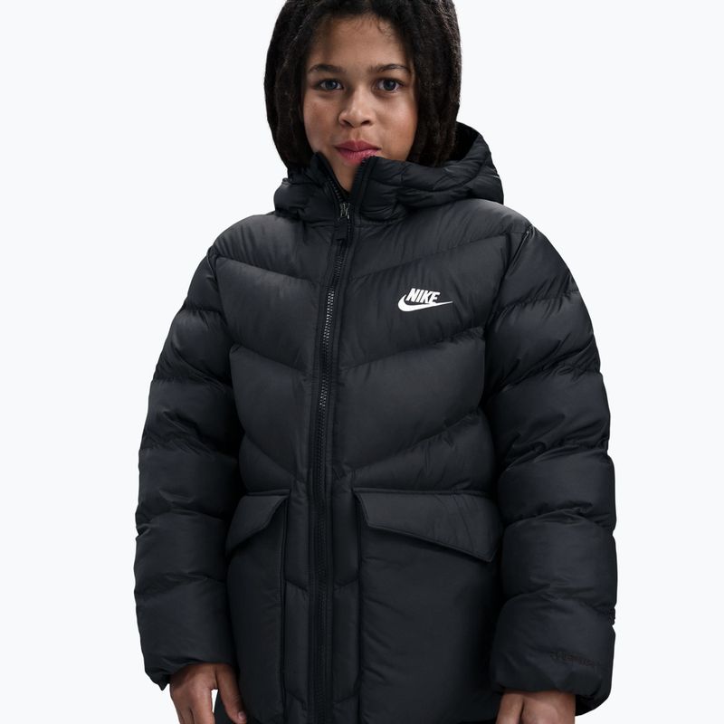 Kids' insulated coat Nike Sportswear All Day Play black/white 7