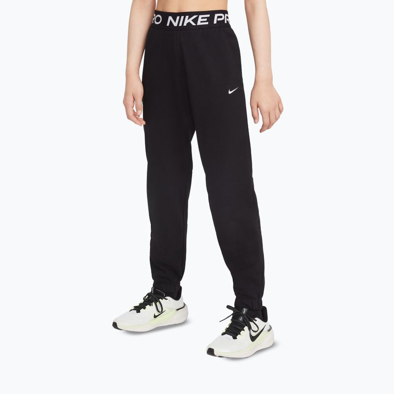 Children's trousers Nike Pro Fleece black/black/black/white