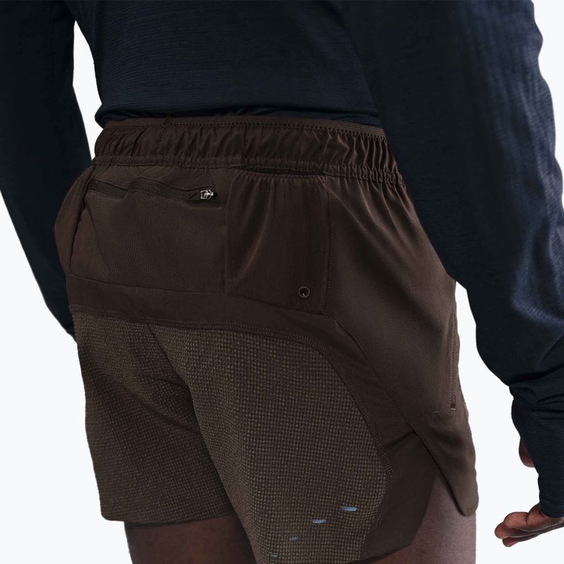 Men's running shorts Nike Run Dri-Fit 5" baroque brown / black 4