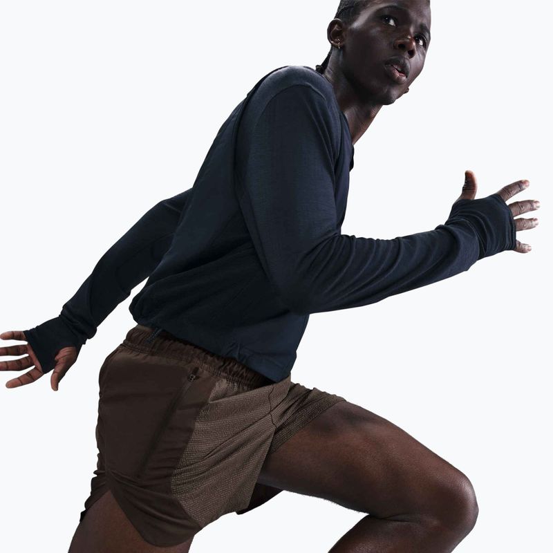 Men's running shorts Nike Run Dri-Fit 5" baroque brown / black 5