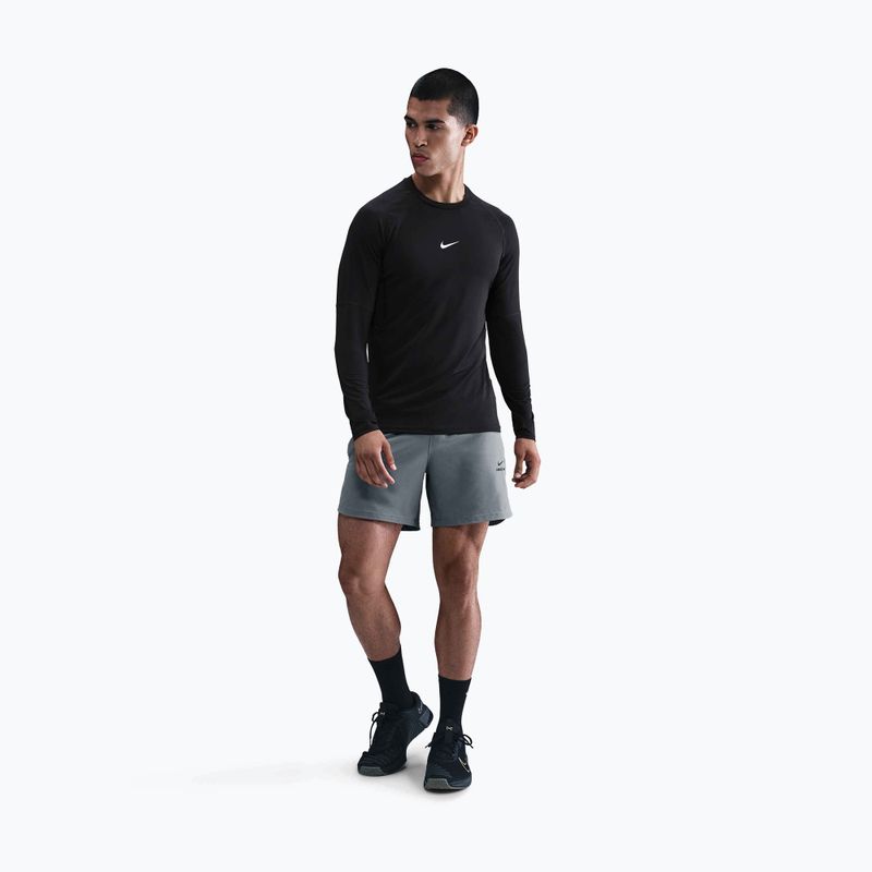 Men's shorts Nike Pro Training Dri-Fit 6" smoke grey/black 2