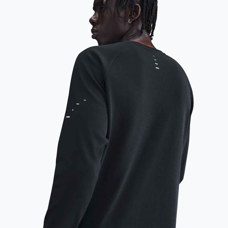 Men's Nike Stride Dri-Fit Waffle Crew running longsleeve black 5