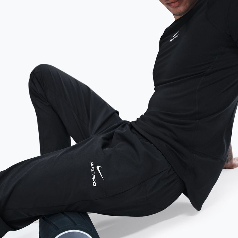 Men's Nike Pro Training Dri-Fit trousers black/white 4