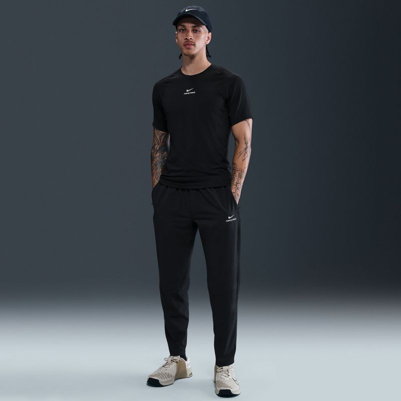Men's Nike Pro Training Dri-Fit trousers black/white 6