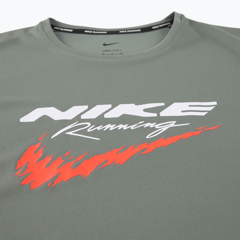 Men's running top Nike Miler Dri-Fit UV smoke grey 8