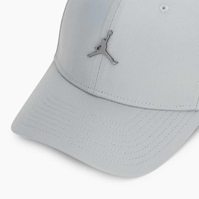 Baseball cap Nike Jordan Rise Structured Metal Jumpman light smoke grey/R511 3