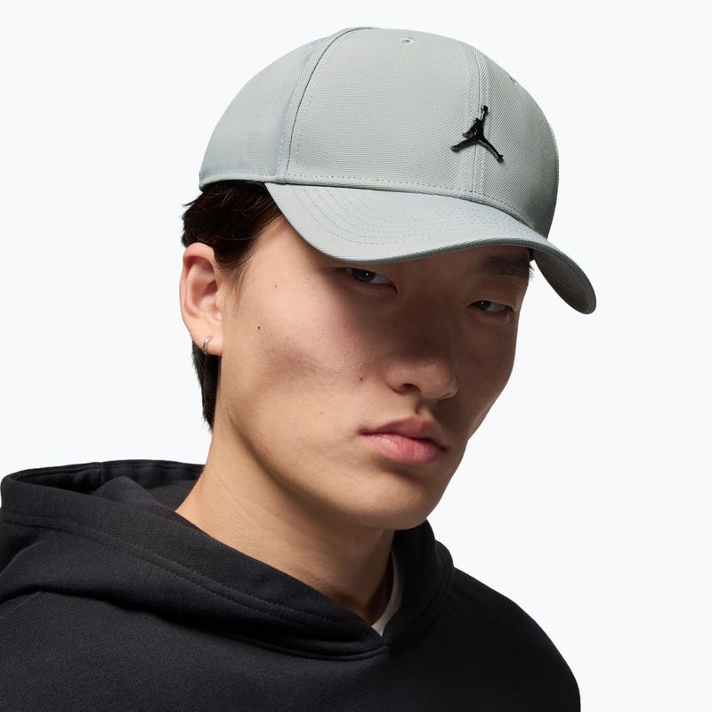 Baseball cap Nike Jordan Rise Structured Metal Jumpman light smoke grey/R511 9