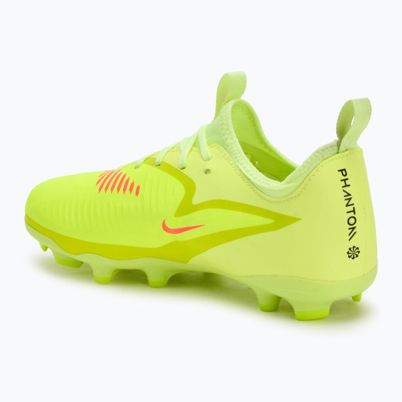 Children's football boots Nike Phantom 6 Low Academy FG/MG Jr hyper crimson/limelight/black 3