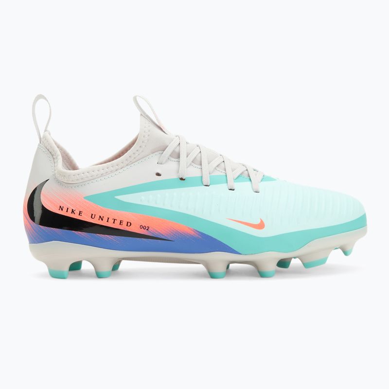 Men's football boots Nike United Phantom 6 Low Academy Jr FG/MG pistachio frost/hyper orange 2