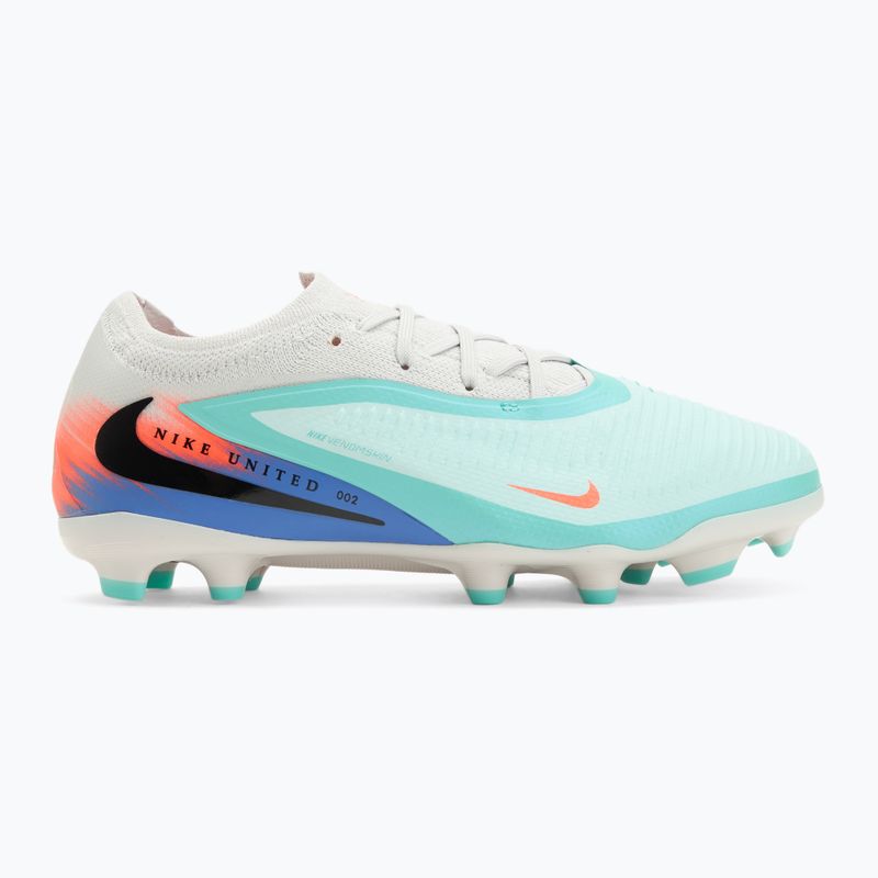 Men's football boots Nike United Phantom 6 Low Pro Jr FG/MG pistachio frost/hyper orange 2