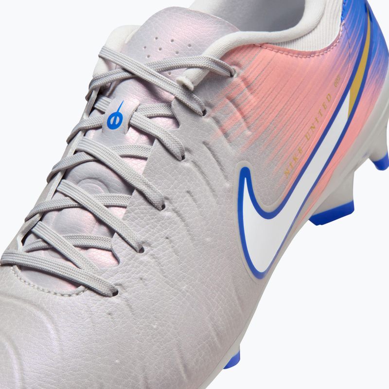 Men's football boots Nike United Tiempo Legend 10 Academy FG/MG vast grey/racer blue 8