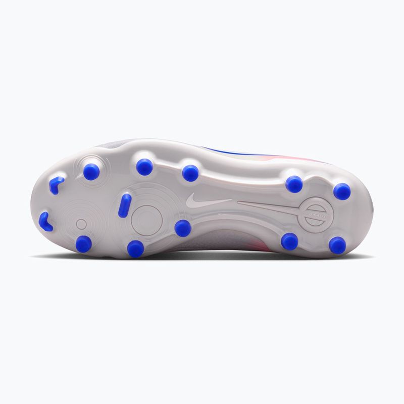 Children's football boots Nike United Tiempo Legend 10 Academy Jr FG/MG vast grey/racer blue 5