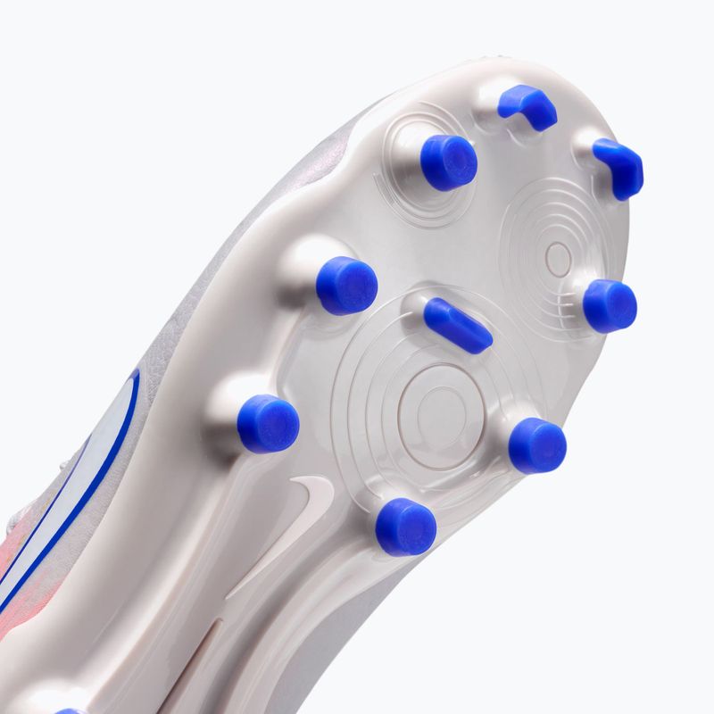 Children's football boots Nike United Tiempo Legend 10 Academy Jr FG/MG vast grey/racer blue 9