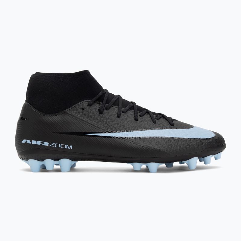 Men's football boots Nike Mercurial Superfly 10 Academy AG black/ice blue 2