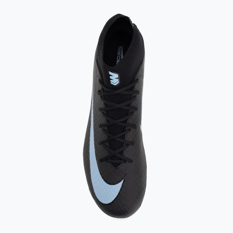 Men's football boots Nike Mercurial Superfly 10 Academy AG black/ice blue 5