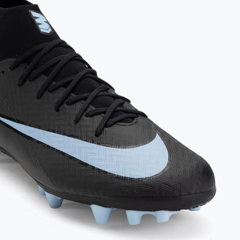 Men's football boots Nike Mercurial Superfly 10 Academy AG black/ice blue 7