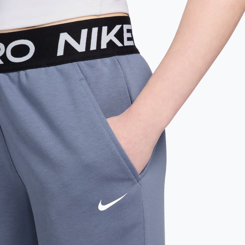 Children's trousers Nike Pro Fleece Dri-Fit world indigo/world indigo/black/white 6