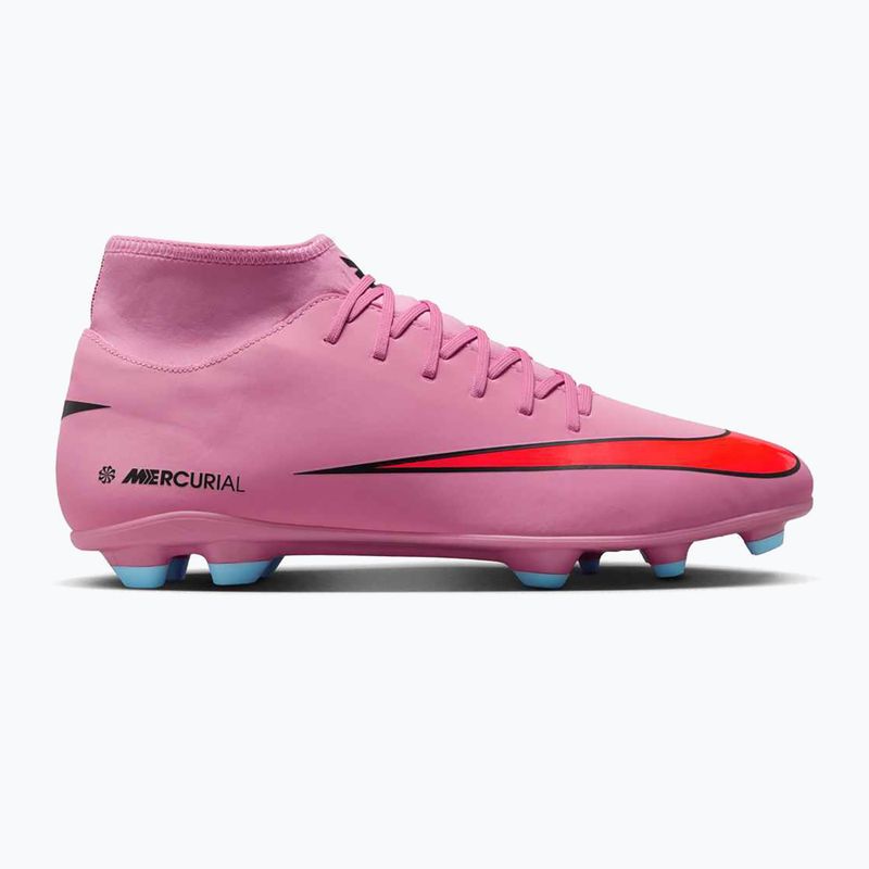 Men's football boots Nike Mercurial Superfly 10 Club FG/MG magic flamingo/black/total crimson 8