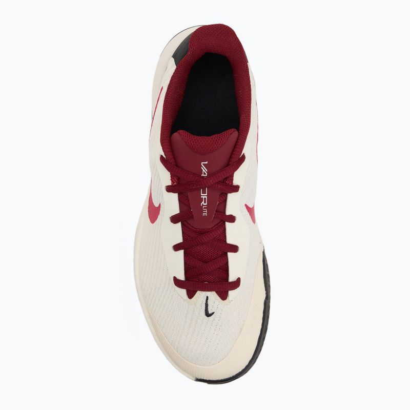 Women's tennis shoes Nike Vapor Lite 3 pale ivory / rush pink / sail / team red 5